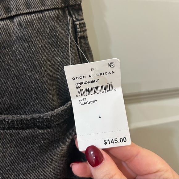 NWT Good American Good 90’s Icon Black Jeans - Picture 5 of 5